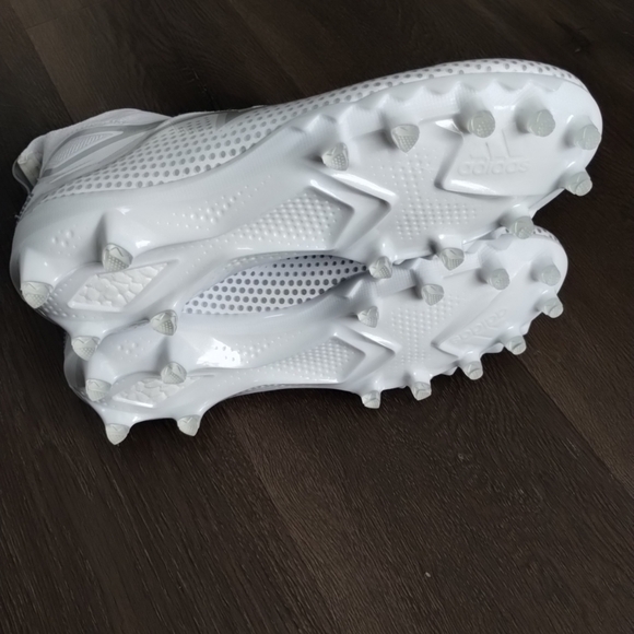 Sz 11 Adidas Primeknit Freak Ultra 22 White Silver PK Football Cleats GX5131 - Picture 8 of 9